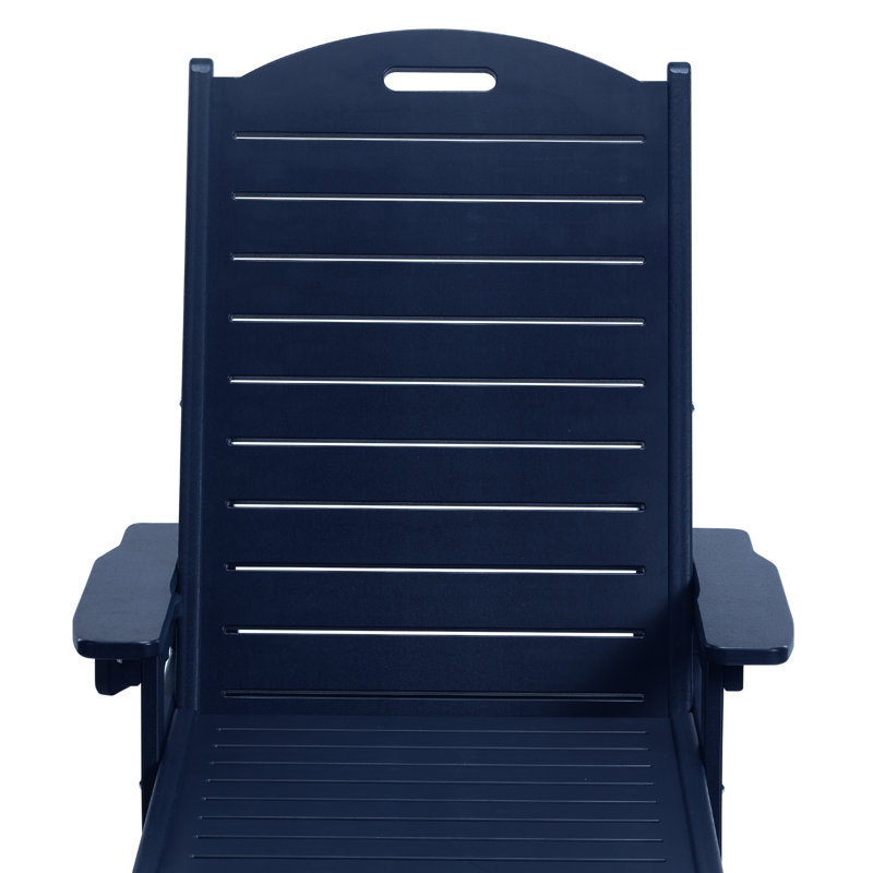 Chaise longue inclinable Brighton, Bleu