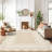 Washable Scalloped Area Rugs Living Room Rug Non Slip Stain-Resistant Rug for Bedroom Dining Room Home Office Linen-906377232-906377239