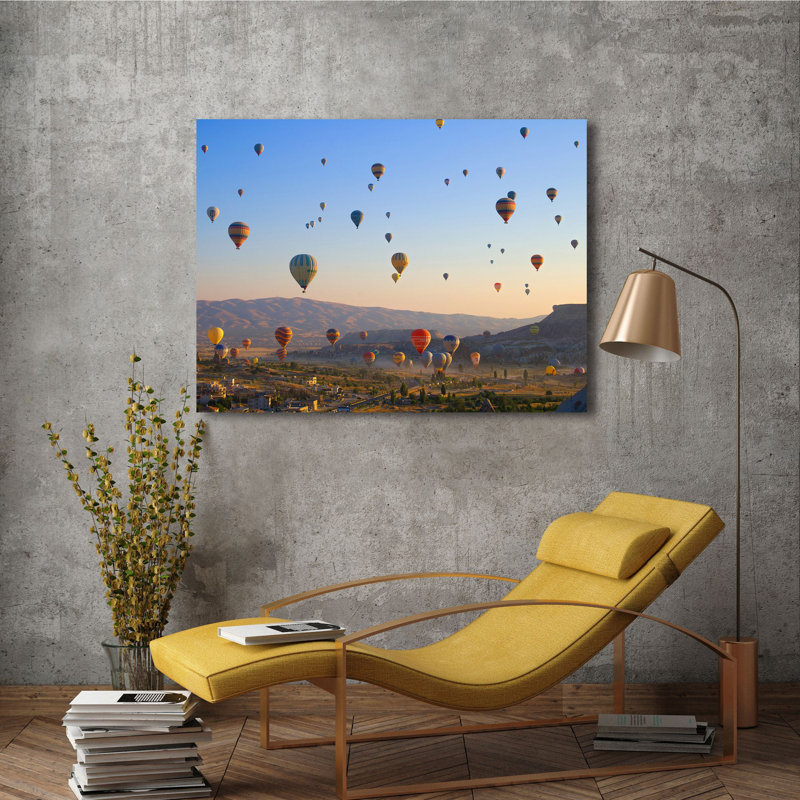 3AP6486 Flying Over Cappadocia, Turkey by Pangea Images - Wrapped Canvas Print, 70cm H x 100cm W x 4cm D