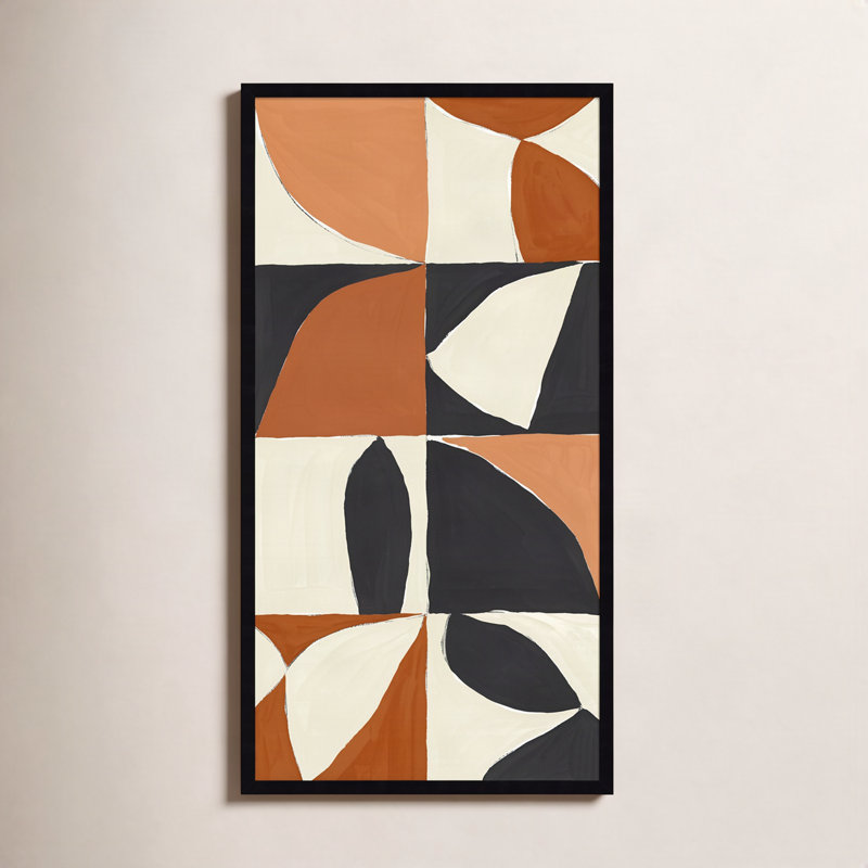 «Tulia Mayan Pattern I» par Isabelle Zframed, reproduction d'art, Noir, H 41 po x l 21 po x P 1 po