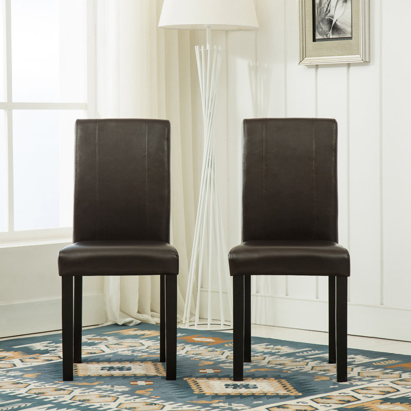 Tereza 45.5cm H Upholstered Side Chair, Brown