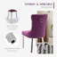 Chaises de salle à manger, chaise de salle à manger rembourrée haut de gamme avec anneau clouté-531111163-511006597-511006617