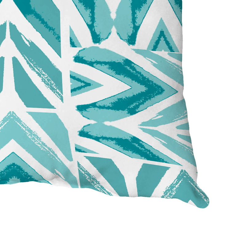 Housse et insert de coussin carré en coton, Bleu sarcelle