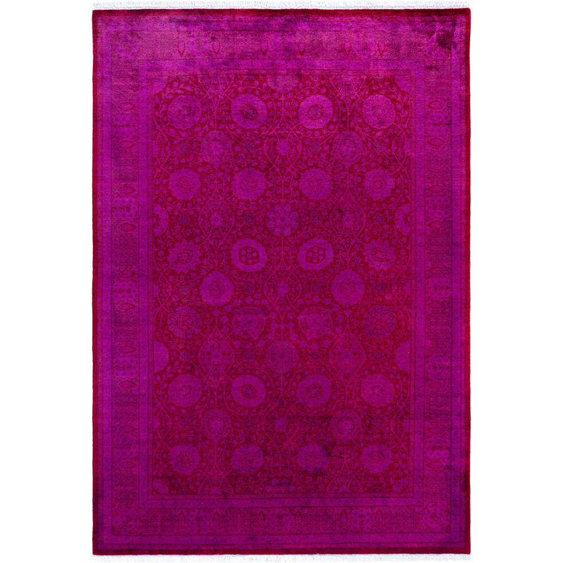 Tapis unique en laine 5 pi 1 po x 7 pi 4 po Huckstep