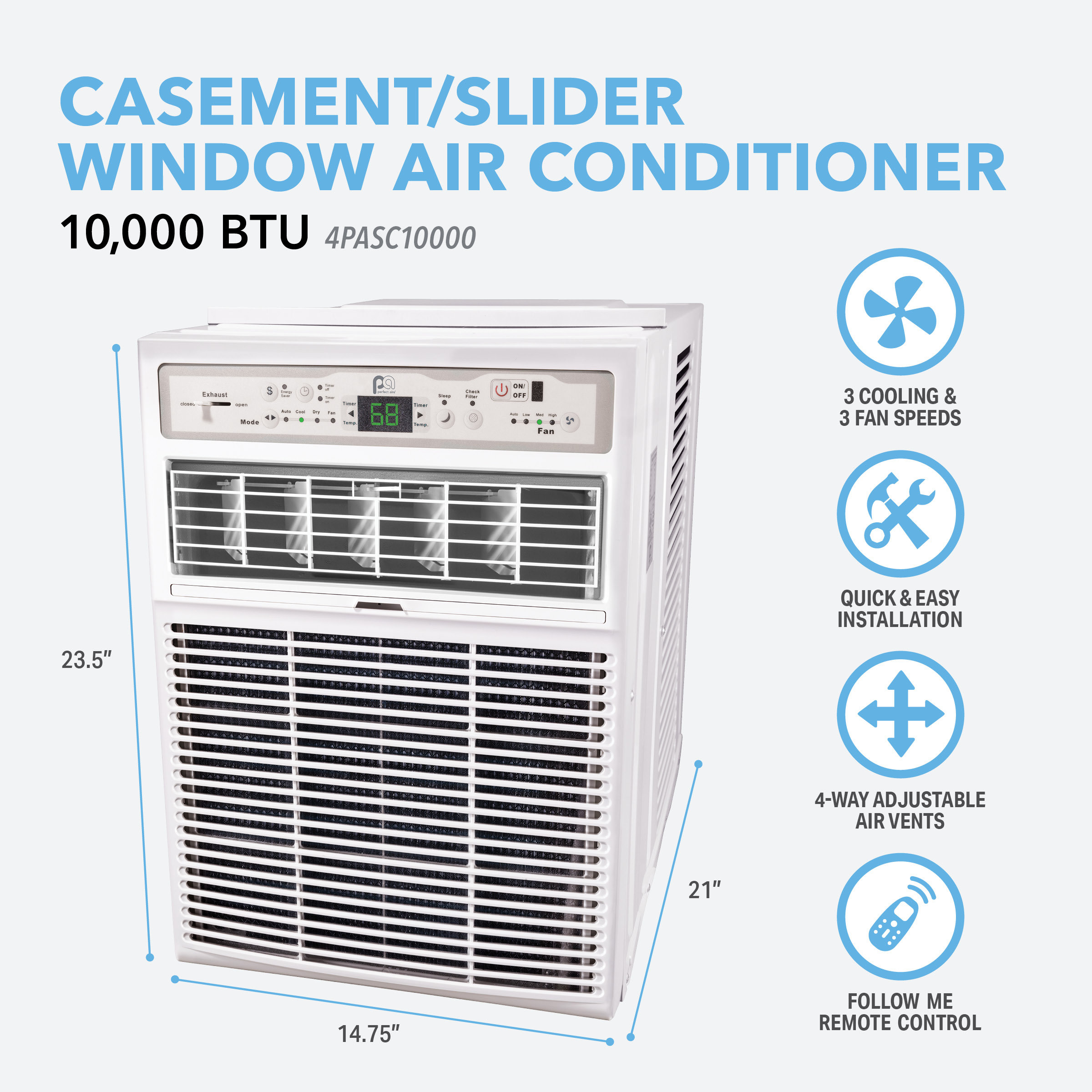 Perfect Aire 10000 BTU Window Air Conditioner - Wayfair Canada