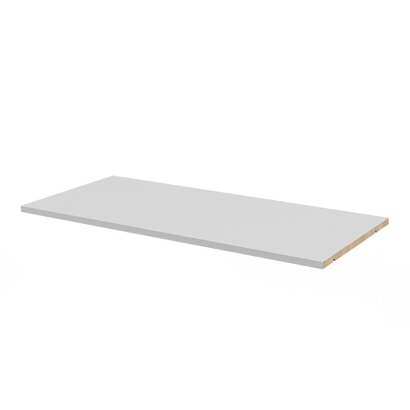Grande tablette 100% bois massif pour garde-manger, bahuts, bibliothèques, armoires de salle de bain, Blanc