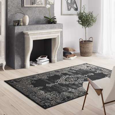 Bacall Structural Flatweave Natural Worn look Rug