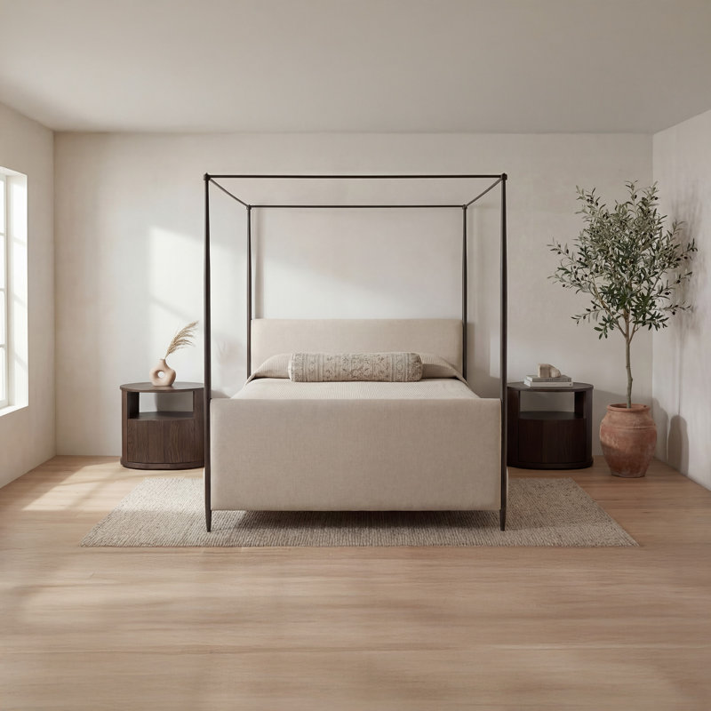 Viola King Bed Beige, Queen