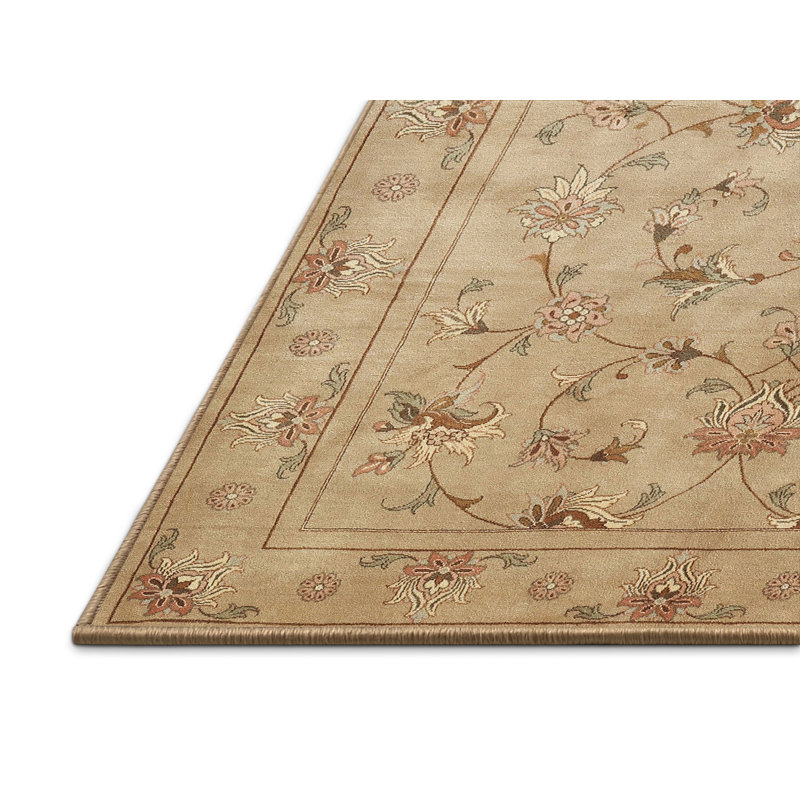 Tapis oriental beige / brun Lynsey, Rectangle 6 pi x 9 pi
