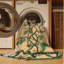 Tapis botanique brun lavable à la machine-2100433809