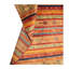 Tapis unique en laine noué à la main de 4 pi x 6 pi en rouge / orange / vert