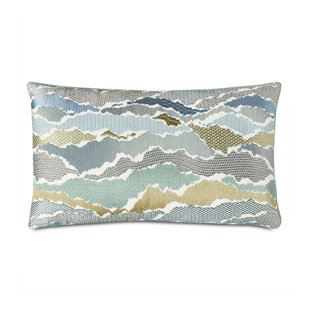 Zephyr Embroidered Cotton Blend Throw Pillow