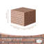 Pouf rectangulaire moderne à motif brique – Repose-pieds Lisle en velours et siège d'appoint | Cube à texture brique imitation pour salon, chambre, chambre d'enfant et espaces publics – Doux, élégant et polyvalent-2089012557
