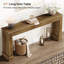 Farmhouse Console, canapé-lit étroit de 63 pouces de long derrière le canapé
