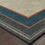 Tapis intérieur / extérieur gris / bleu sarcelle Izola-87980422
