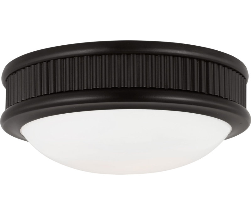Rigsby Flush Mount, 3" H x 8" W x 8" D, Aged Iron