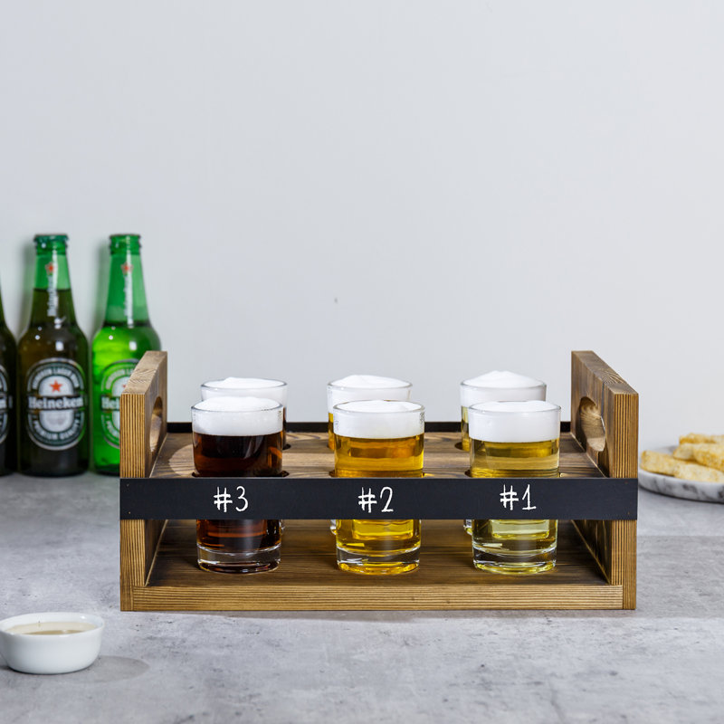 6 Piece 148ml Shot Glass Set, Brown