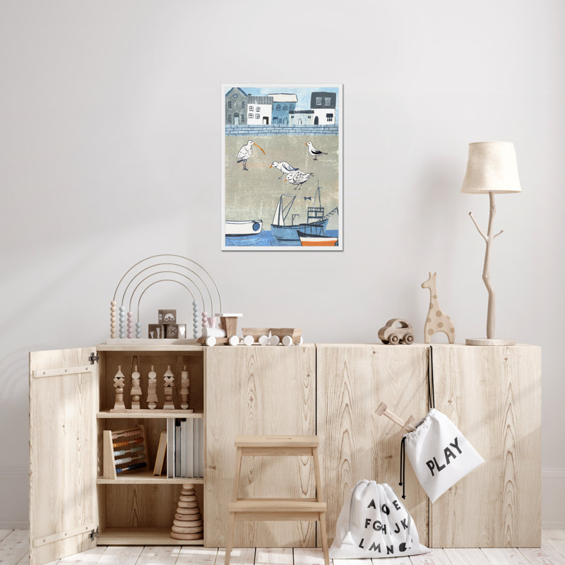Sailors Rest II 1 Piece Painting, 80cm H x 55cm W, White Framed Paper Print