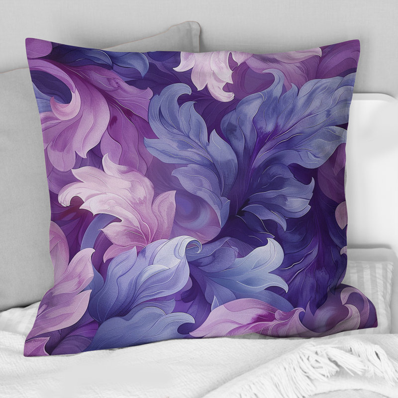 Coussin Lavender Fluid Dreams I - Modern, H 18 po x l 18 po