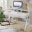 Edeltraud Writing Desk with Drawers, White Desk-175753550