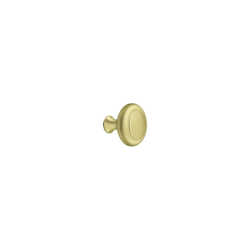 Mushroom Knob, Polished Brass
