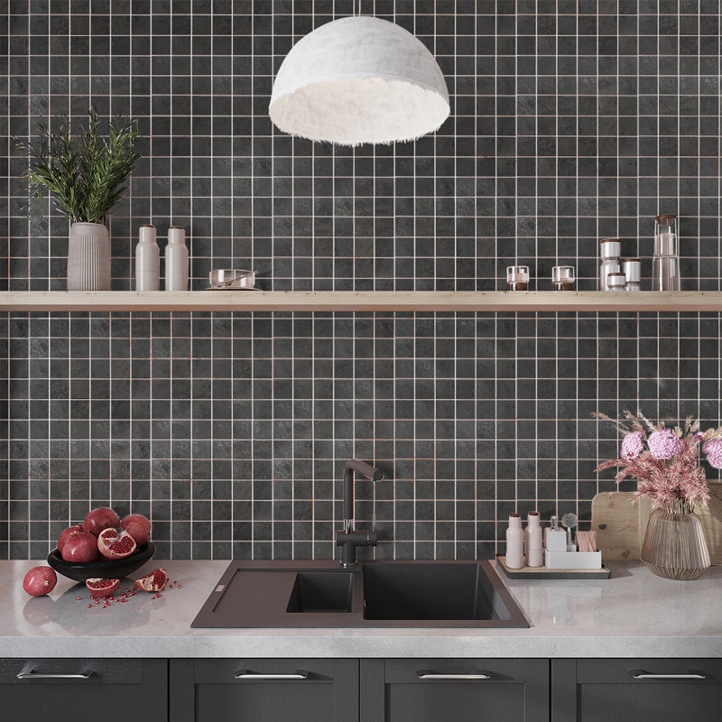 Splendour 11.81'' W x 11.81'' L Porcelain Tile Mosaic Sheet
