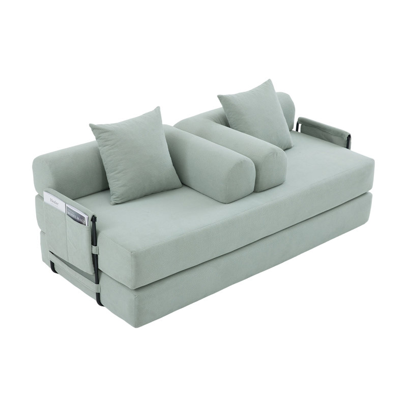 Canapé pliable et compressible, Bleu menthe