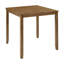 Table de salle à manger carrée en chêne, hauteur de comptoir, plateau de table en bois massif pour 4 personnes, table d'appoint carrée idéale pour les petits espaces