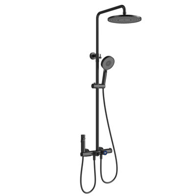 12" 4-Functiom Shower Faucet System Set with Handheld Spray (Rough-in Value Included)