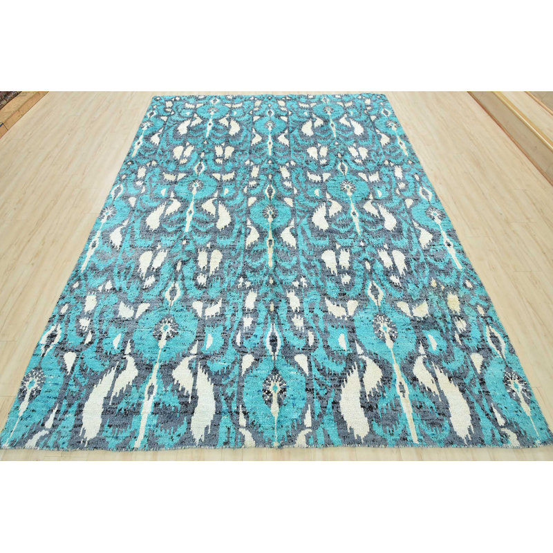 Tapis unique en viscose 8 pi 1 po x 10 pi 6 po Moonzarin