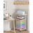 Rolling Craft Cart With Vinyl Roll Holder And Adjustable Table Height, Craft Organizers And Storage Table Compatible