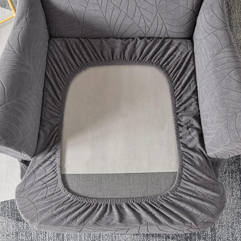 Housse à oreilles en T, H 39 po x l 33 po x P 27 po, Velours gris foncé