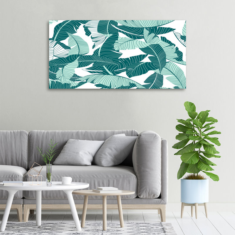 Palm Trees - Print, 50cm H x 100cm W x 2cm D, Canvas