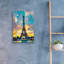 Art mural en verre épique «Rio Senna Y Tour Eiffel» par Pierre Gavidia, 16 po x 24 po-350416106
