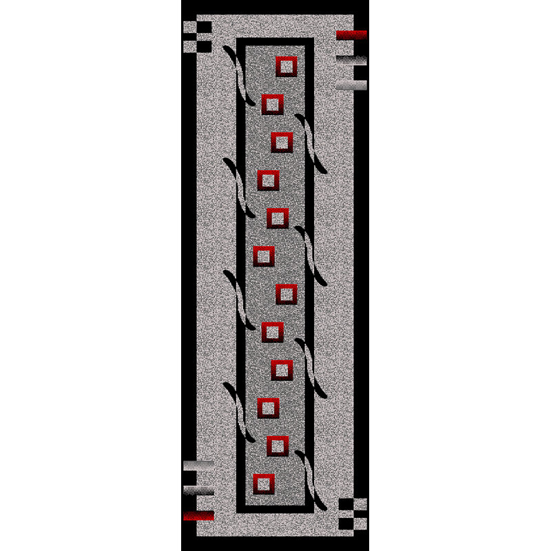 Mccampbell Performance Abstract Indoor Rug, Runner 2'2" x 7'4"