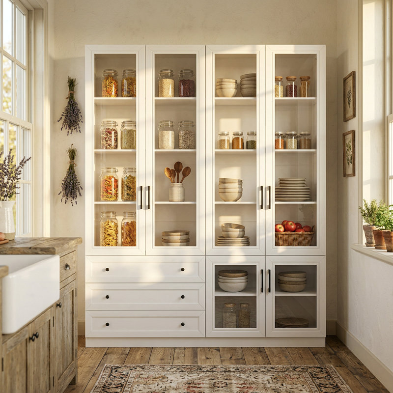 74.8”H China Cabinet Display Cabinet