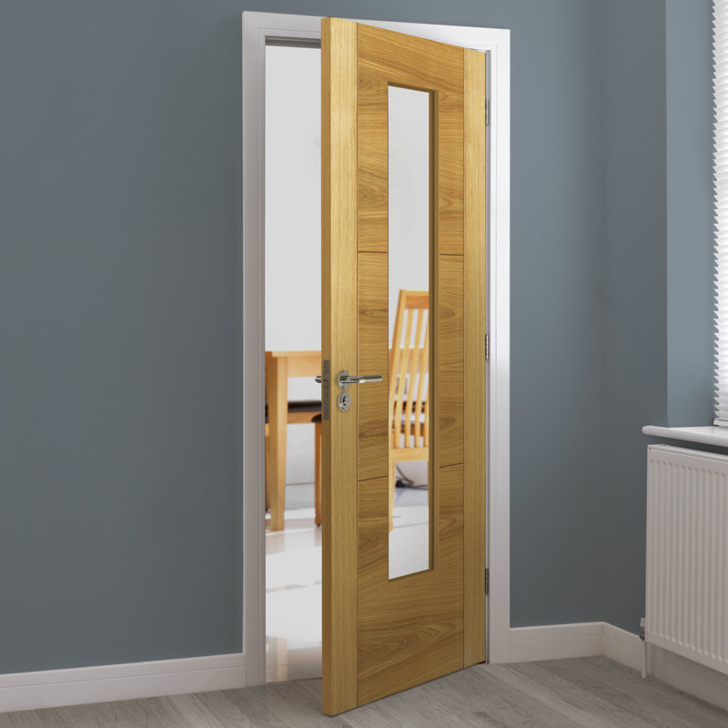 Mistral Oak Internal Door Unfinished, 198.1cm H x 83.8cm W x 3.5cm D