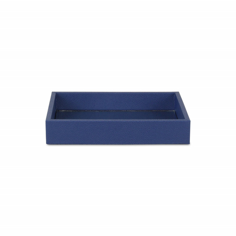Plateau rectangulaire en bois bleu marine 10 po