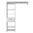 Lenox 1-Drawer 4-Shelf Closet System White