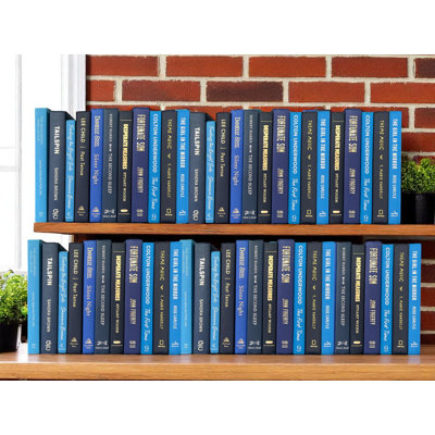 Blue Story-50- Mix Of Light, Medium, & Navy Blue Tones With Titles