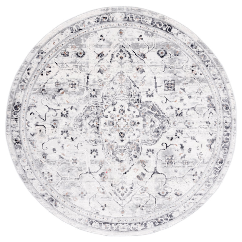 Cathia 100 Performance Oriental Rug, Round 6'7"