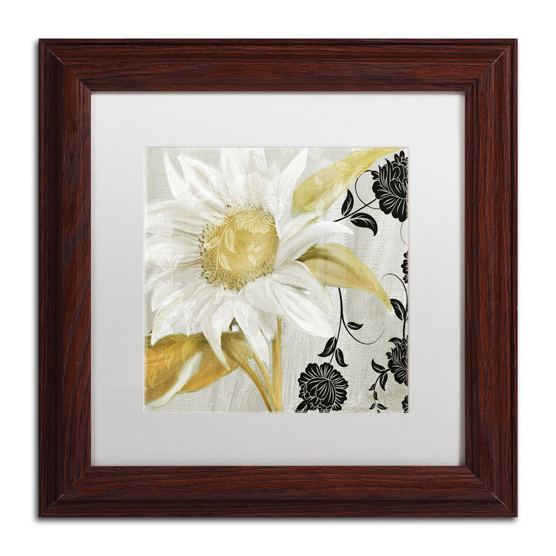 «Jadaya Sunroom I» par Color Bakery, impression sur toile encadrée, H 11 po x l 14 po x P 0,5 po, Brun, Blanc