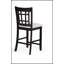 Chaises de pub rembourrées à hauteur de comptoir 2 pièces, bois massif, sièges confortables pour la salle à manger et la cuisine, noir anthracite-1401741092-1401741095