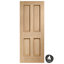 Internal Oak Victorian 4 Panel Fire Door With Raised Mouldin-45398948