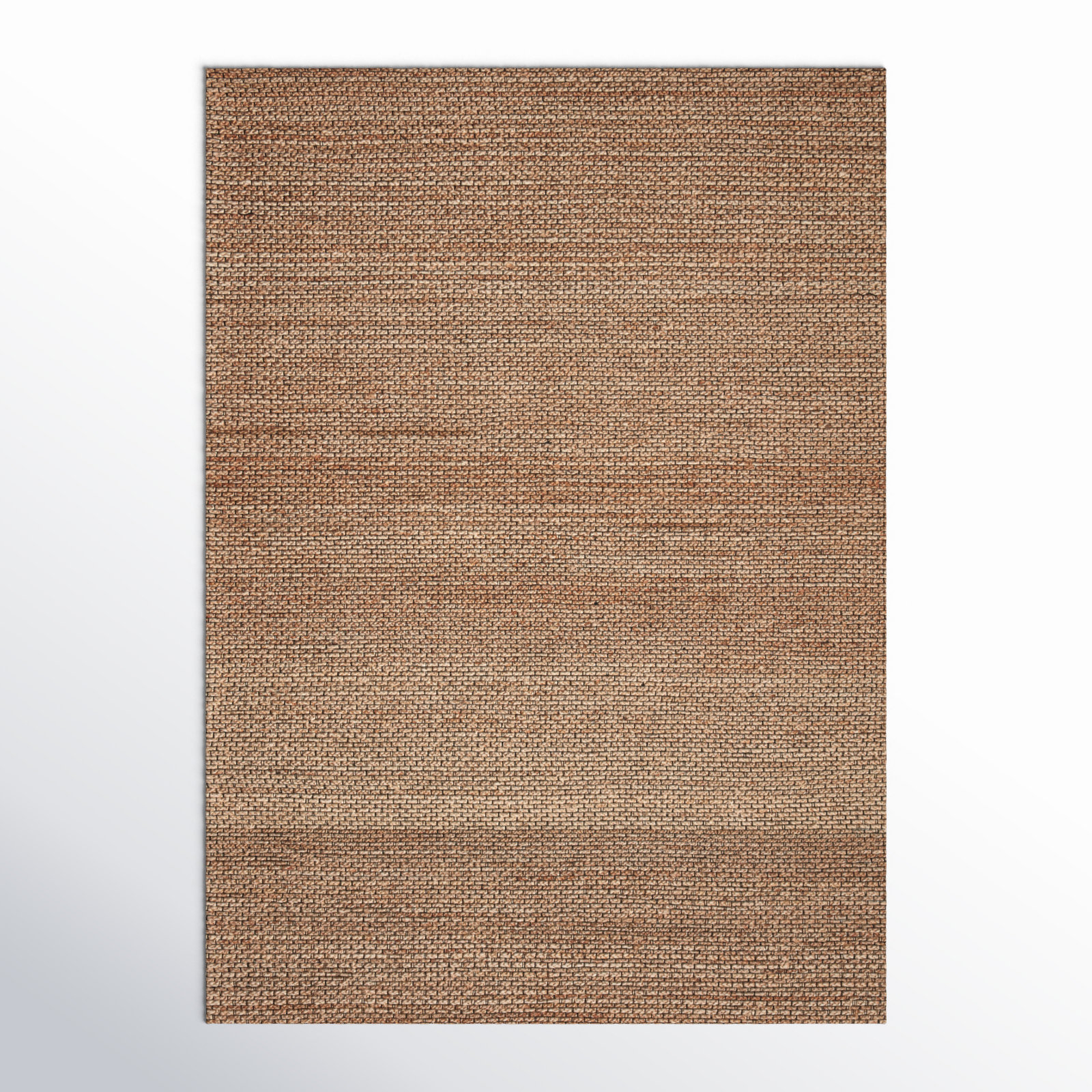 Abisai Brown Hand-Woven Jute Rug, Rectangle 7'9" x 9'9"