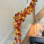 6 Pack Fall Leaf Garland with Lights,Fall Decor Halloween String Lights Artificial Maple Leaves Autumn Garland Hanging Vines Thanksgiving Decor for Home Holiday Autumn