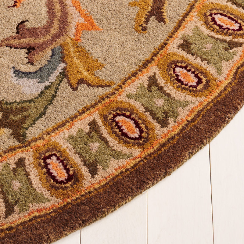 Classic Hand Tufted Wool Oriental Rug, Oval 7'6" x 9'6"