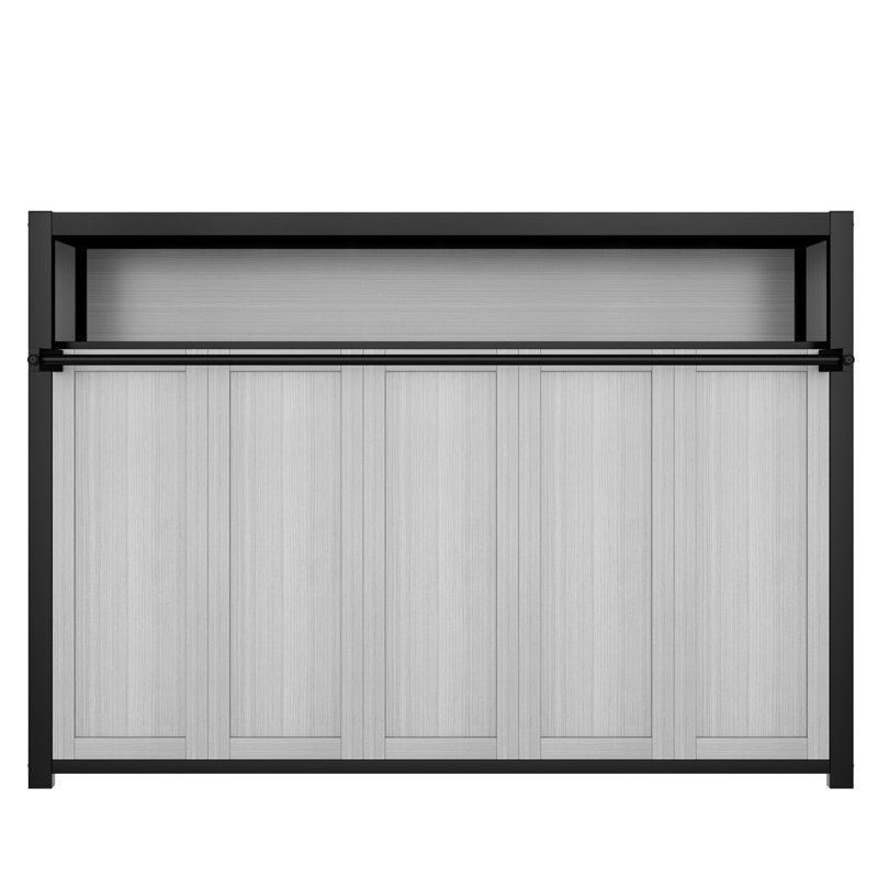 Lit simple gris pliable en métal avec tablettes, structure, peu encombrant, configuration rapide, construction idéale pour les bureaux à domicile