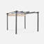 Azem 3m x 3m Aluminum Pergola-2129076115