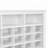 Modern 24-Cubby Shoe Cabinet & Sideboard – Curved Base Storage Console for Entryway, Living Room, or Bedroom-769375774